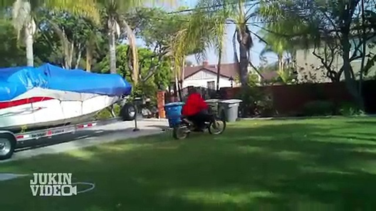 Big Man Backyard Dirt Bike Fail