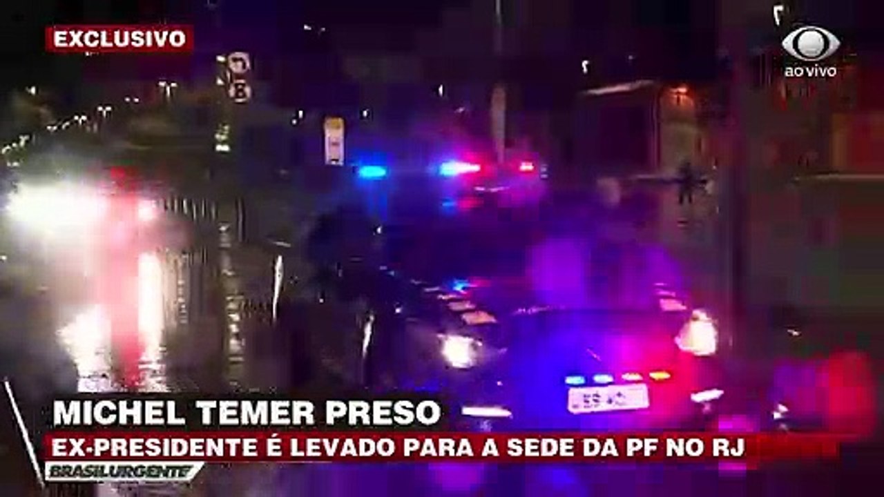 Temer chega à sede da PF no Rio de Janeiro