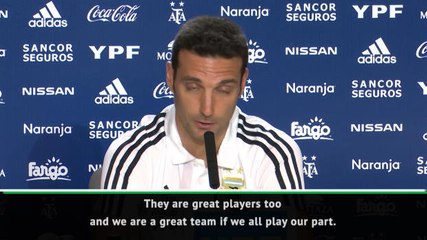 There are no adjectives to descibe him - Argentina boss Scaloni on Messi