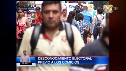 Desconocimiento del electorado previo a las elecciones