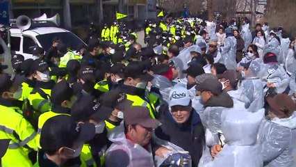 '재건축' 개포주공1단지서 한때 충돌...대치 중 / YTN