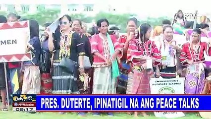Pres. #Duterte, ipinatigil na ang peace talks