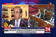 Suspenden hasta este viernes 22 sesión de interpelación a Zeballos