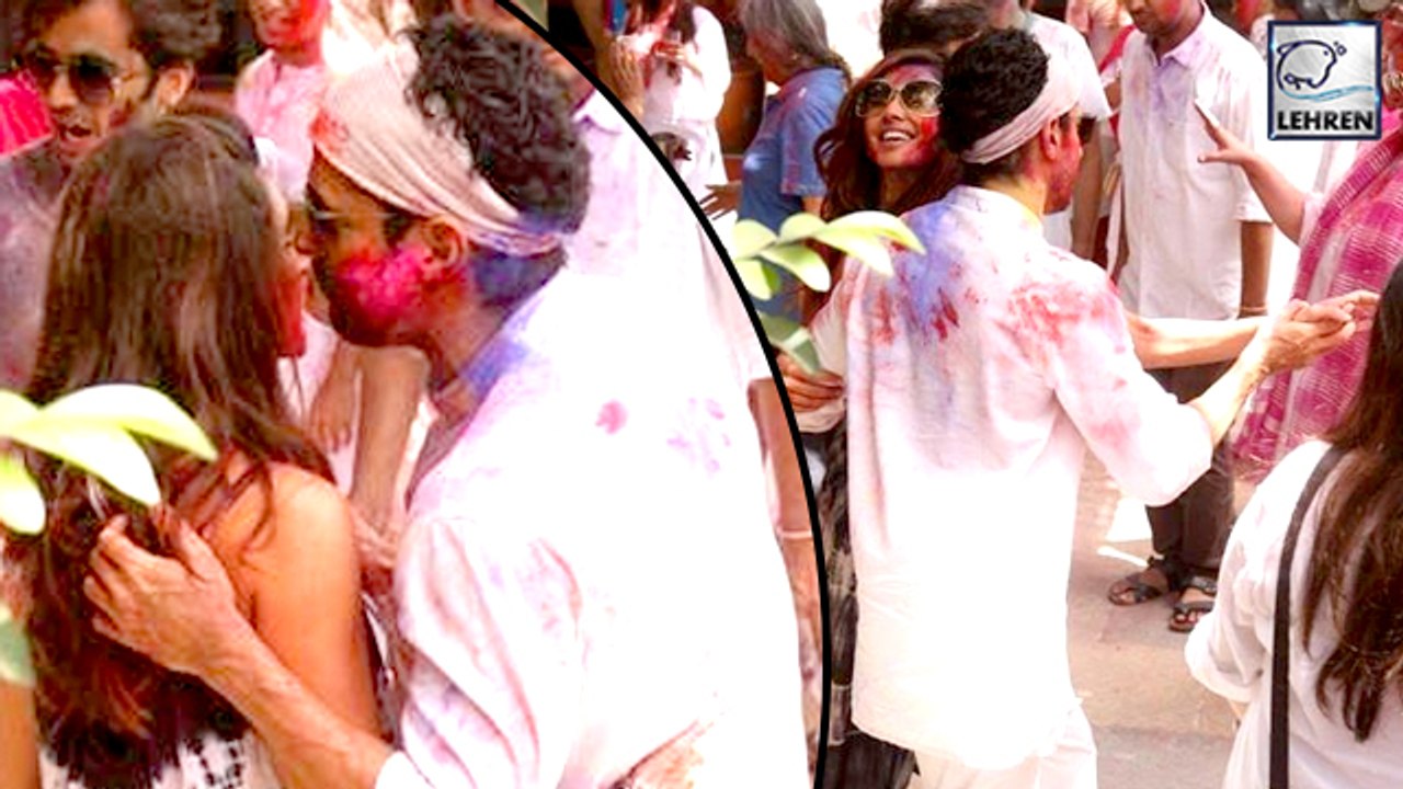 Farhan Akhtar And Shibani Dandekar Dance Together At Shabana Azmi’s Holi Bash
