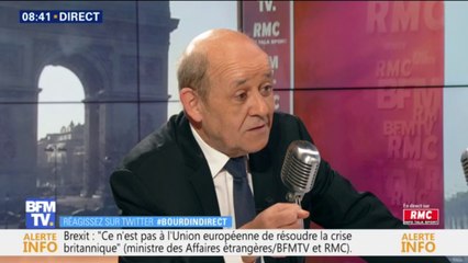 Jean-Yves Le Drian sur l'affaire Benalla: "Je pense que le Sénat a joué un amalgame néfaste" (BFMTV)