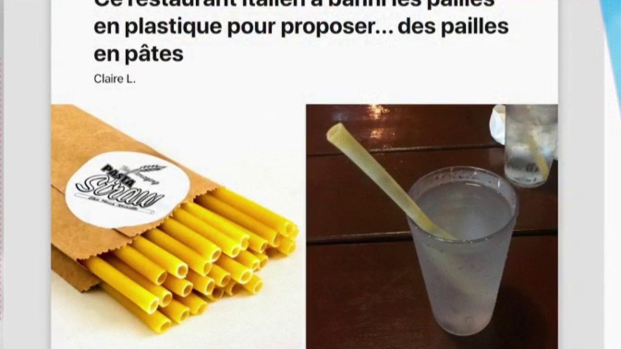 Des pâtes en forme de pailles !