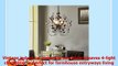 Crystal and Bronze Leaves Chandeliers Farmhouse Vintage Industrial Pendant Lighting