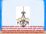 Kichler 43224OZ Camerena Chandeliers Lighting Olde Bronze 5Light 27 W x 31 H 500 Watts