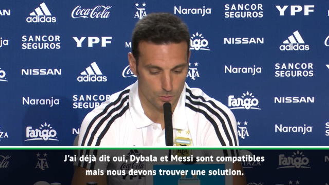 Argentine - Scaloni : "Messi et Dybala sont compatibles"