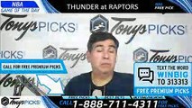 Oklahoma City Thunder vs Toronto Raptors 3/22/2019 Picks Predictions by