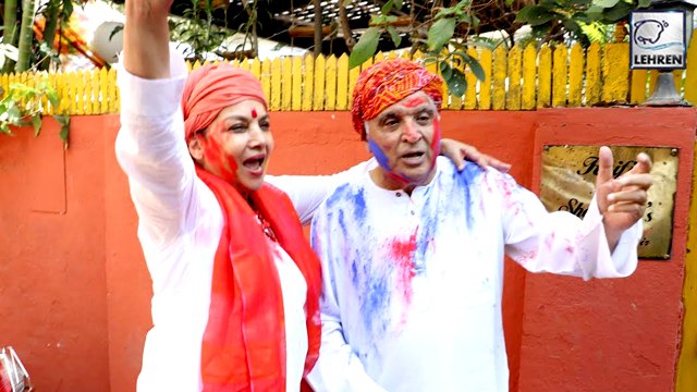 Javed Akhtar And Shabana Azmi's Crazy Dance At Holi Party