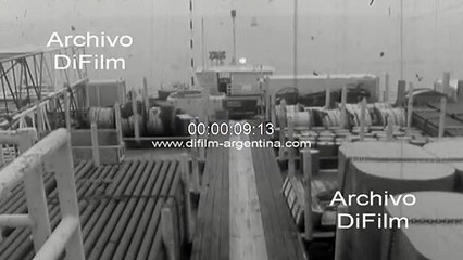 Semi-submersible platform General Enrique Mosconi of YPF 1976