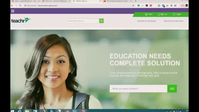 Agriya’s Teachr E-learning Software Product Demo - Setting up E-learning platform made easier!