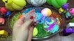 Mixing Clay and Glitter into Clear Slime | Relaxing Satisfying Slime | Slime Mixing