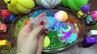 Mixing Clay and Glitter into Clear Slime | Relaxing Satisfying Slime | Slime Mixing