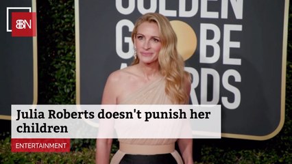 Julia Roberts Gives Her Kids The Serious Face