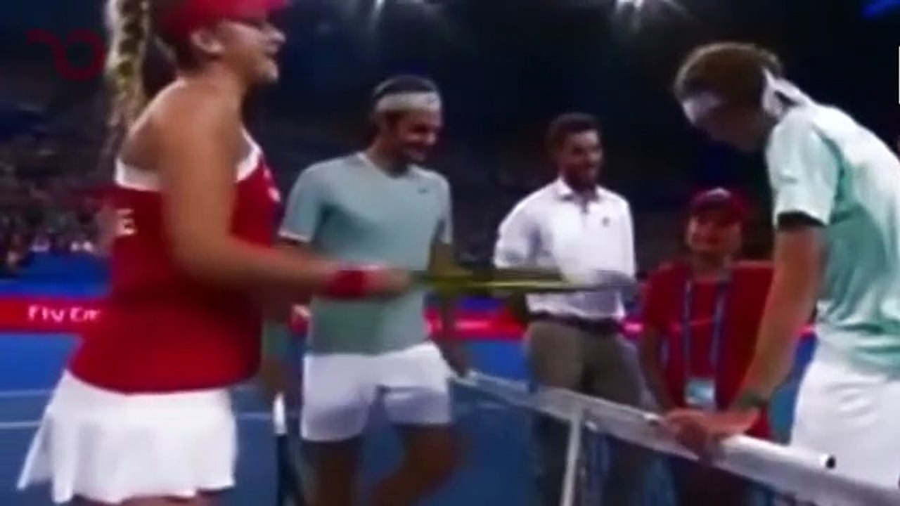 Hot and fun times in tennis match