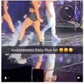 Baby Blue falls during Pretty Ricky's performance on #TheMillenniumTour, while dancing #LHHMIA