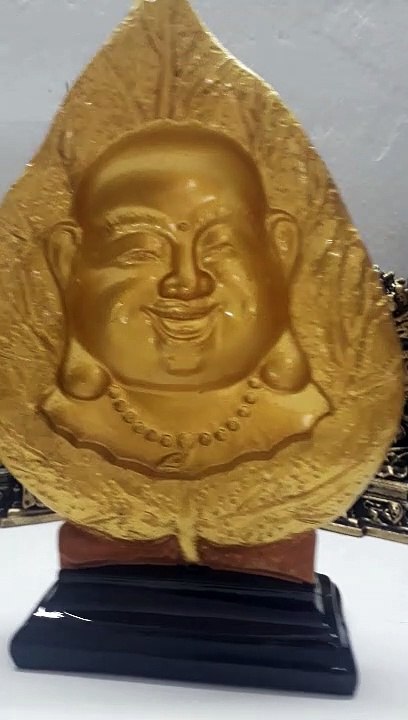 TƯỢNG PHẬT DI LẶC LÁ BỒ ĐỀ HIỆU ỨNG 3D - ĐÁ POLY CAO CẤP- SẢN XUẤT TẠI VIỆT NAM