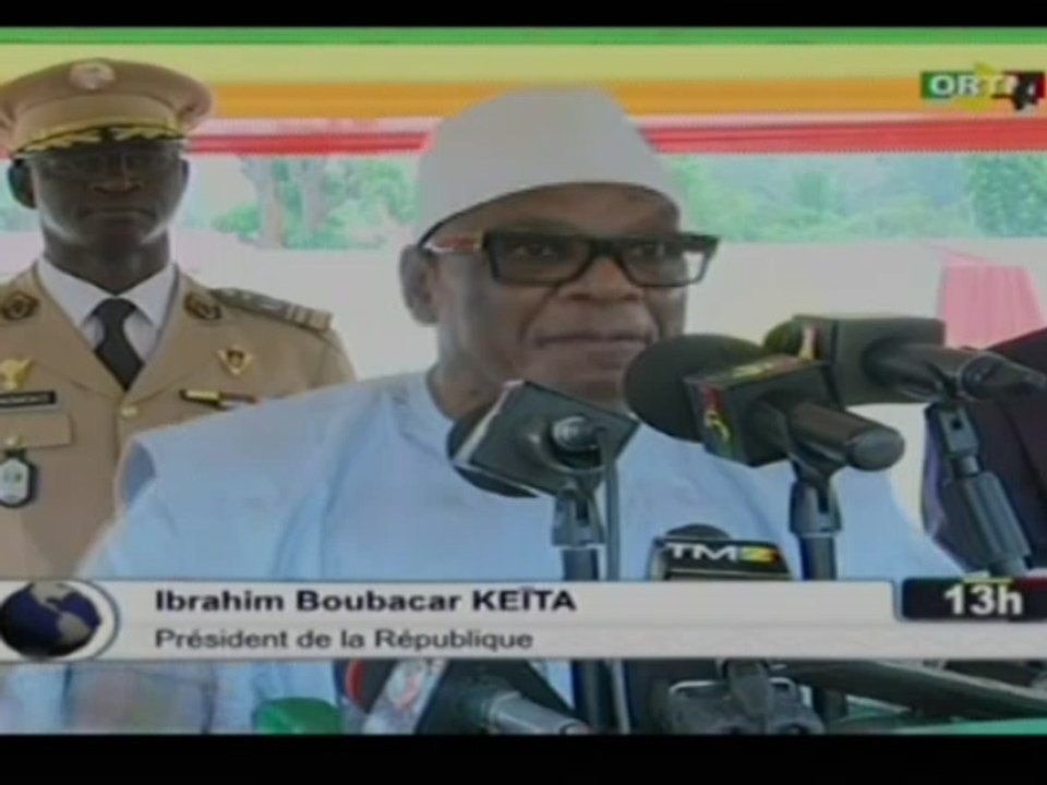 ORTM/Discours du président de la République, Ibrahim Boubacar KEITA lors de la cérémonie de présentation des recrues du SNJ