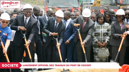 Le premier ministre Amadou Gon lance officiellement les travaux de construction du pont de Cocody