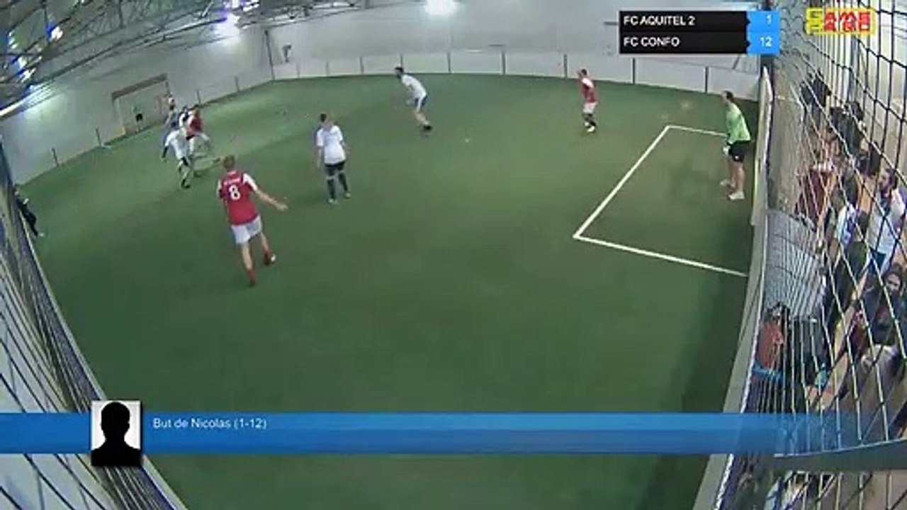 But de Nicolas (1-12) - FC AQUITEL 2 Vs FC CONFO  - 21/03/19 21:00 - LIGUE 4  - Poitiers Game Parc