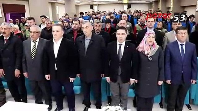 Pazar'da fidan dikme etkinliği