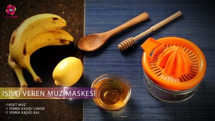 Işıltı veren muz maskesi