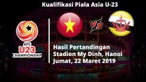 Timnas U-23 Vietnam Menang Telak atas Brunei, Indonesia Beranjak dari Dasar Klasemen Grup K