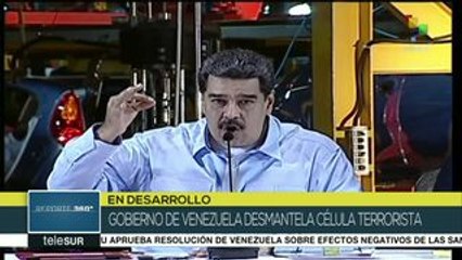 Pdte. Maduro: Grupo terrorista planeaba atacar hospitales y servicios