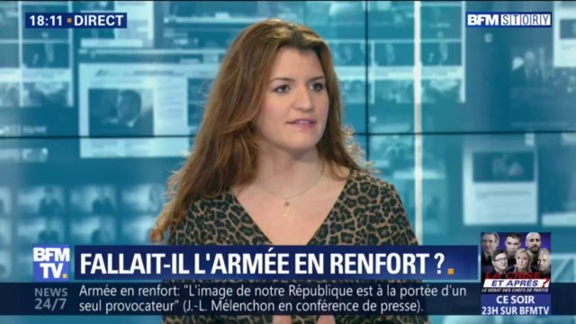 Marlène Schiappa: Imaginer que les militaires de Sentinelle tirent sur la foule, c'est du fantasme absolu