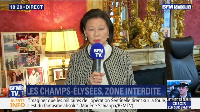 Manifestation de gilets jaunes: les Champs-Élysées, zone interdite