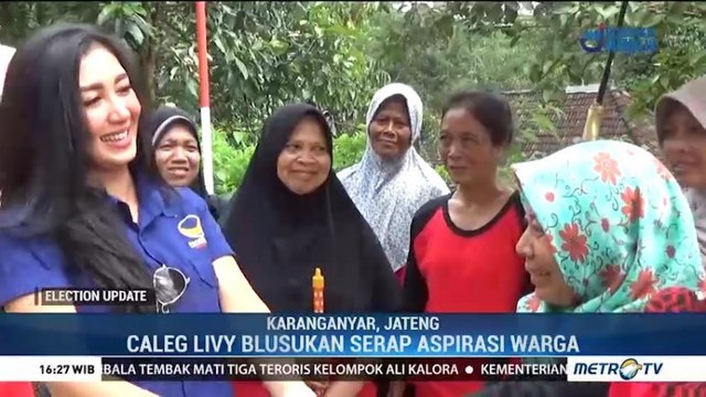 Caleg Livy Andriany Blusukan Serap Aspirasi Warga Karanganyar