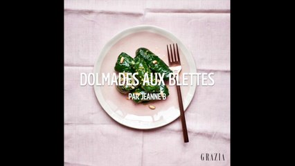 Recette : des dolmades aux blettes