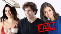 David Dobrik, Kendall Jenner and More Celebs Try 9 Things: Bloopers