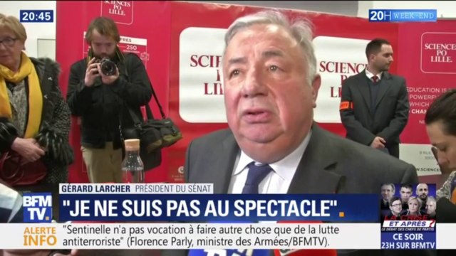 Le Sénat exerce uniquement ses missions constitutionnelles. Gérard Larcher répond à l'exécutif