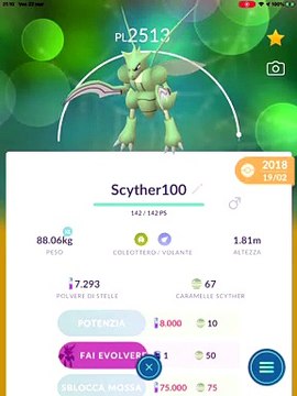 Scyther iv 100 max cp 2513 evolution Scizor 2786