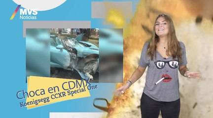 Choca en CDMX Koenigsegg CCXR Special One