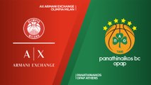AX Armani Exchange Olimpia Milan - Panathinaikos OPAP Athens Highlights |EuroLeague RS Round 28