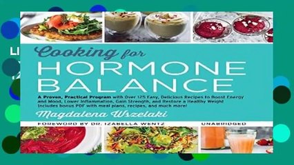Library  Cooking for Hormone Balance: A Proven, Practical Program With over 125 Easy, Delicious