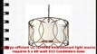 Troy Lighting Sausalito 5Light Chandelier  Silver Gold Finish with Hardback Linen Shade