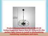 UNITARY BRAND Vintage Barn Metal Hanging Ceiling Chandelier Max 200W With 5 Lights