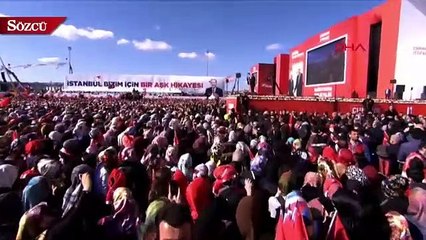 Erdoğan "Yaslı ada vardı ya, o yaslı adayı biz Demokrasi ve Özgürlükler Adası'na çeviriyoruz."