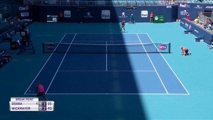 Osaka through to Miami third round after Wickmayer test