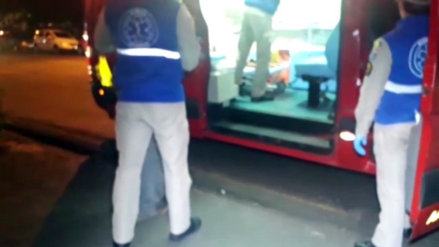 Homem agredido na Rua Paraná é socorrido pelo Siate