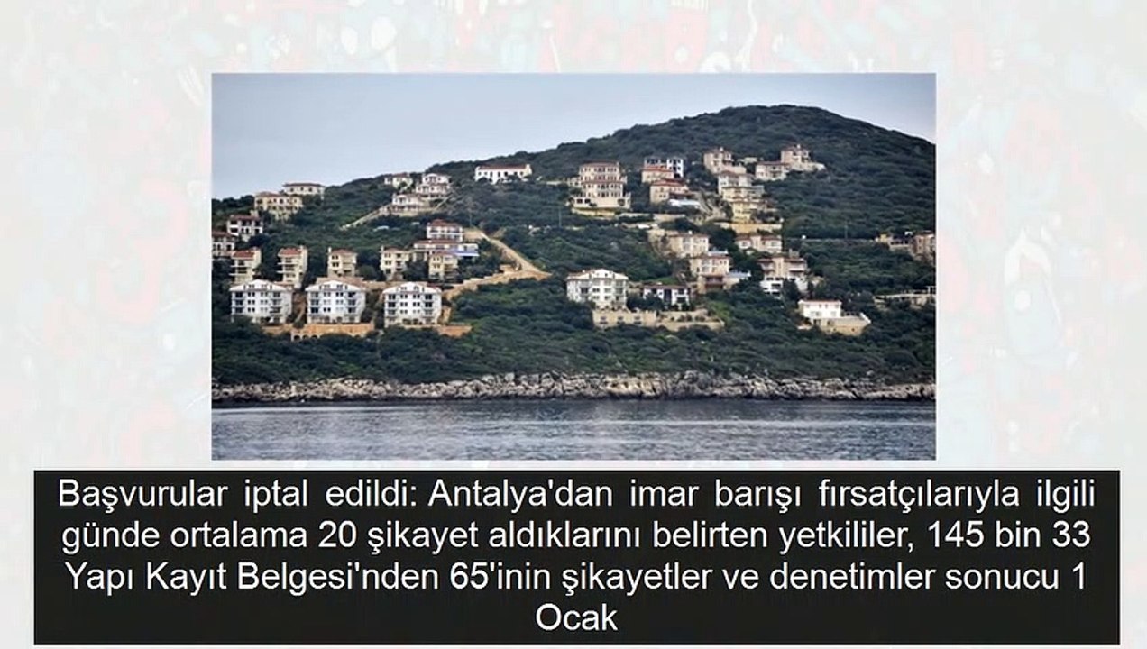Antayla'da imar uyanıkları uyduya yakalandı