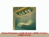 Saint Mossi Modern K9 Crystal Chandelier Lighting Flush Mount LED Ceiling Light Fixture