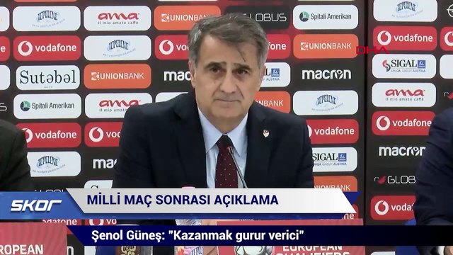 Şenol Güneş: Kazanmak gurur verici