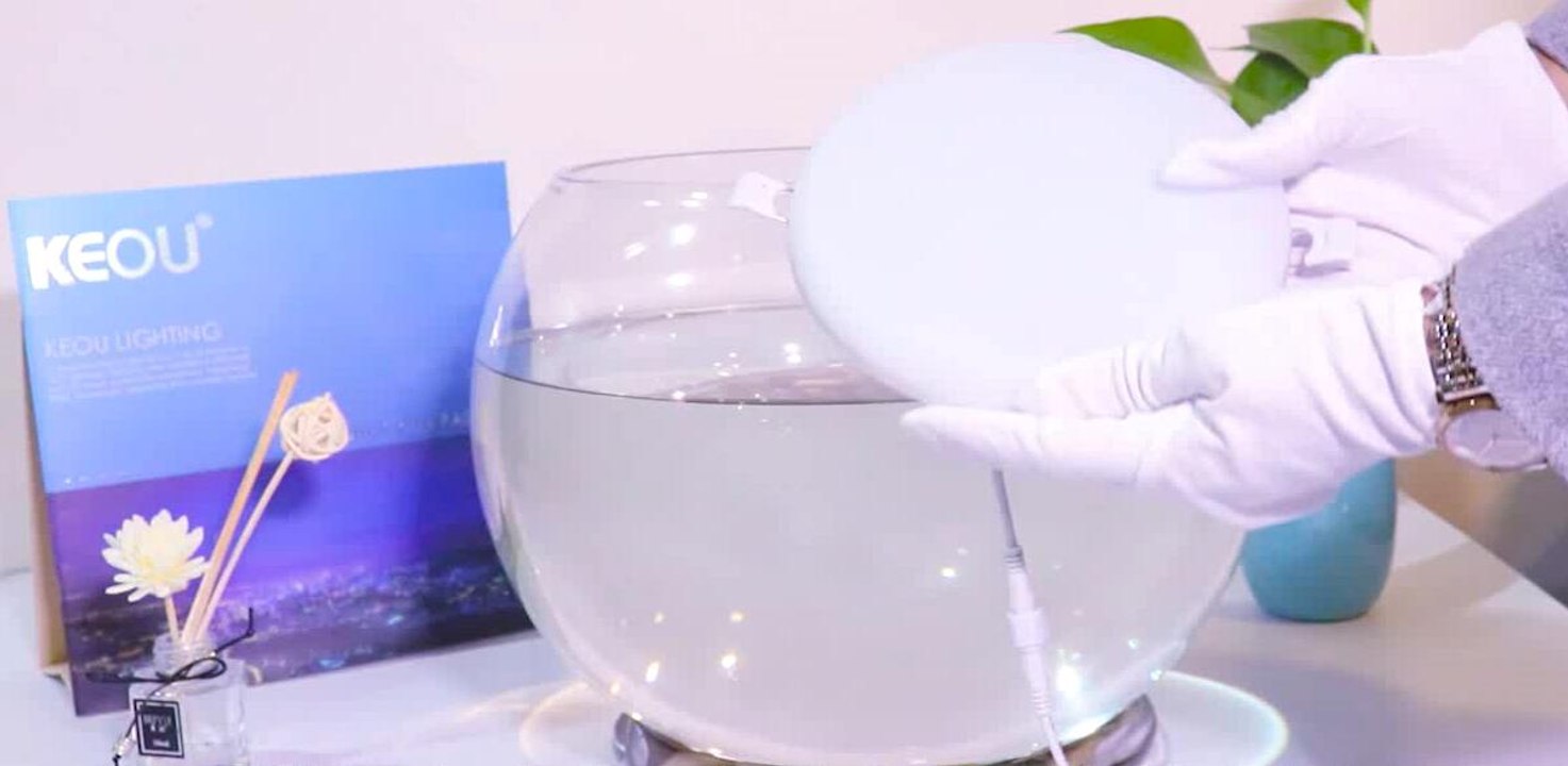 KEOU Frameless led panel Light IP54 Waterproof Testing