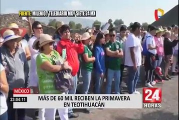 México: más de 60 mil personas recibieron la primavera en Teotihuacán